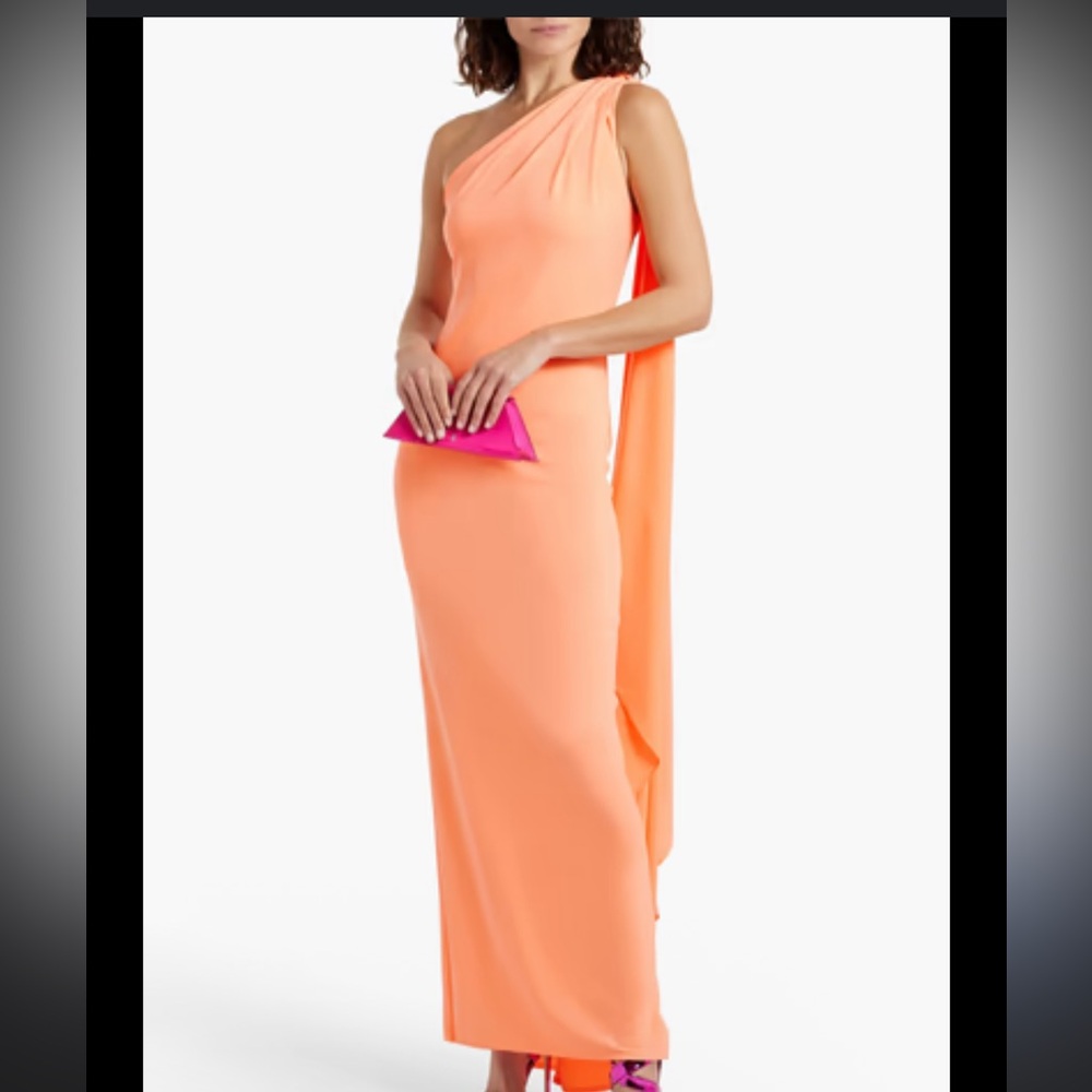 Alice + Olivia Vibrant Orange Maxi Dress